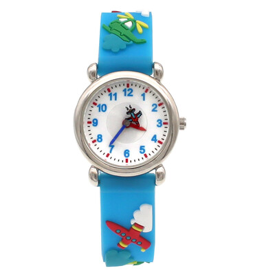 Copii băieți fete Ceasuri de cuarț din desene animate de modă pentru copii studenți Ceasuri sport cu curea 3D pentru cadouri de ziua de naștere