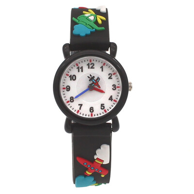 Copii băieți fete Ceasuri de cuarț din desene animate de modă pentru copii studenți Ceasuri sport cu curea 3D pentru cadouri de ziua de naștere