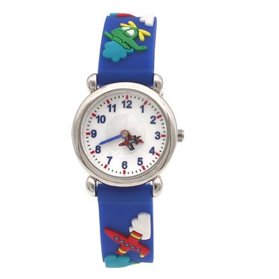 Copii băieți fete Ceasuri de cuarț din desene animate de modă pentru copii studenți Ceasuri sport cu curea 3D pentru cadouri de ziua de naștere