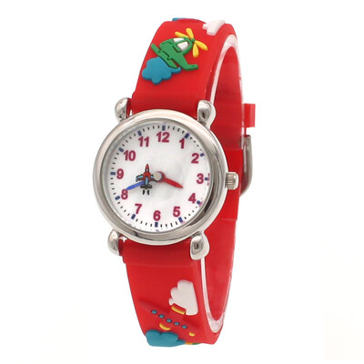 Copii băieți fete Ceasuri de cuarț din desene animate de modă pentru copii studenți Ceasuri sport cu curea 3D pentru cadouri de ziua de naștere