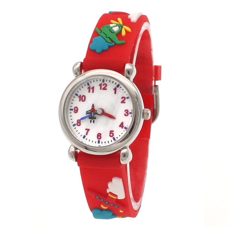 Copii băieți fete Ceasuri de cuarț din desene animate de modă pentru copii studenți Ceasuri sport cu curea 3D pentru cadouri de ziua de naștere