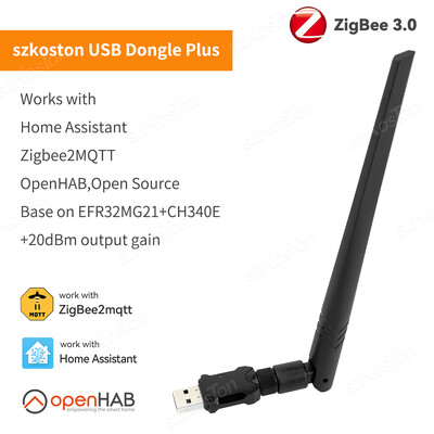 ZigBee 3.0 USB Dongle Plus-E Open Source Hub wireless Funcționează cu Home Assistant OpenHAB Zigbee2MQTT ZHA USB Gateway Stick
