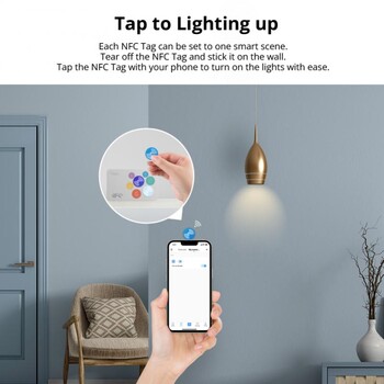 SONOFF NFC Tag Smart Home EWeLink 215 Chip 540 Bytes Smart Tags Shortcuts Докоснете, за да задействате Smart Scene за телефони с NFC