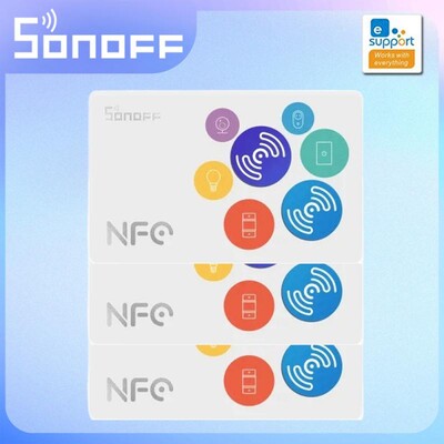 Έξυπνο σπίτι ετικετών NFC SONOFF EWeLink 215 Chip 540 Byte Συντομεύσεις έξυπνων ετικετών Πατήστε για ενεργοποίηση Smart Scene για τηλέφωνα με δυνατότητα NFC