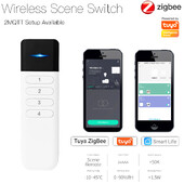 Tuya ZigBee bezdrôtové prenosné diaľkové ovládanie, mini ručné, 4 gangové, 12 scén, automatizačný spínač, aplikácia Smart Life pre asistenta 2MQTT