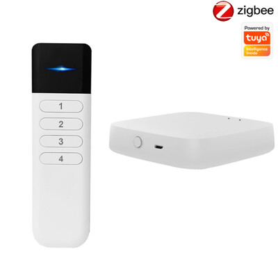 Tuya ZigBee bezdrôtové prenosné diaľkové ovládanie, mini ručné, 4 gangové, 12 scén, automatizačný spínač, aplikácia Smart Life pre asistenta 2MQTT