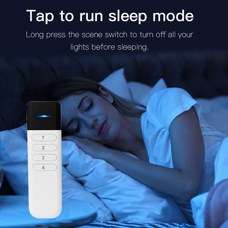 Tuya ZigBee bezdrôtové prenosné diaľkové ovládanie, mini ručné, 4 gangové, 12 scén, automatizačný spínač, aplikácia Smart Life pre asistenta 2MQTT