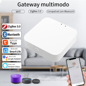 Zigbee 3.0 Tuya Inteligentná viacrežimová brána WiFi Bluetooth Hub Bezdrôtový diaľkový ovládač Smart Life funguje s Alexou Google Home
