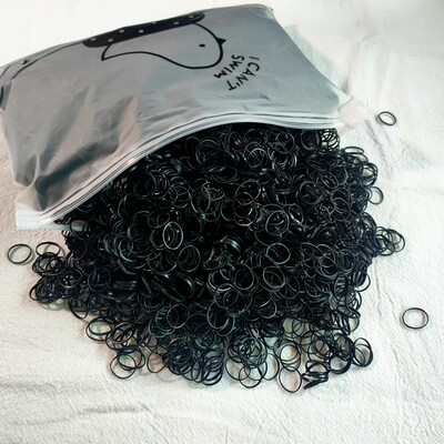 500/1000/2000db Lányok Színes eldobható gumiszalag Hajkötők Fejpánt Gyerek Lófarok Tartó Szíjak Gyerek Hajkiegészítők