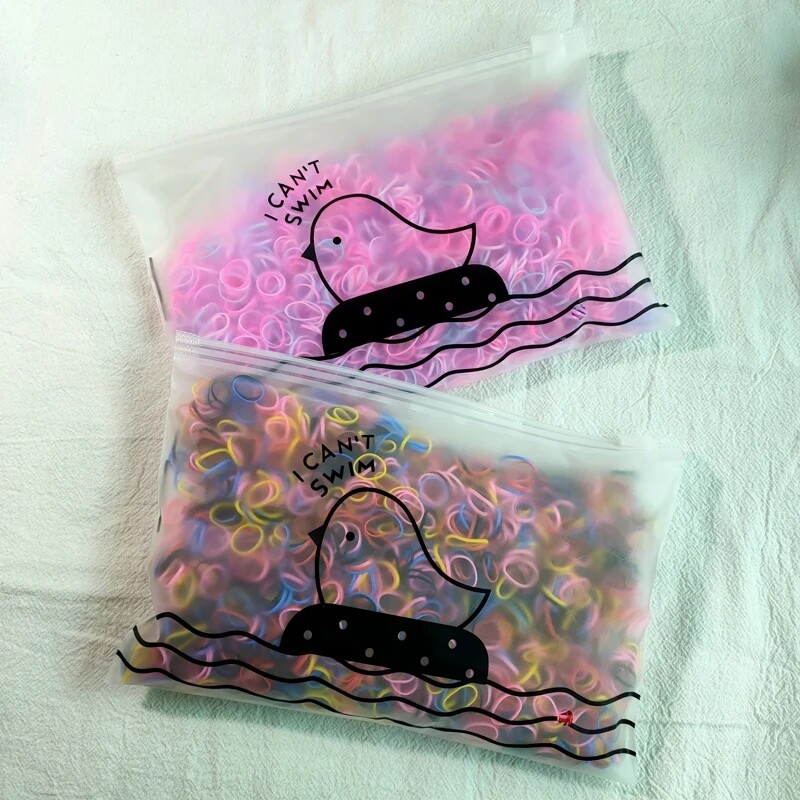 500/1000/2000db Lányok Színes eldobható gumiszalag Hajkötők Fejpánt Gyerek Lófarok Tartó Szíjak Gyerek Hajkiegészítők