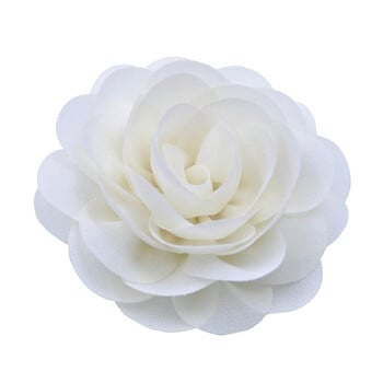 20 Color Girls Chiffon Flower Κλιπ μαλλιών Princess Rose Headwear Boutique Παιδικές φουρκέτες Barrettes Παιδικά αξεσουάρ μαλλιών