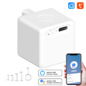 Νέο Smart Tuya Επαναφορτιζόμενος διακόπτης Fingerbot Socket Bot Φώτα γκαράζ Κουρτίνες ρομπότ τηλεχειριστήριο Alexa Google Home Voice Assistant
