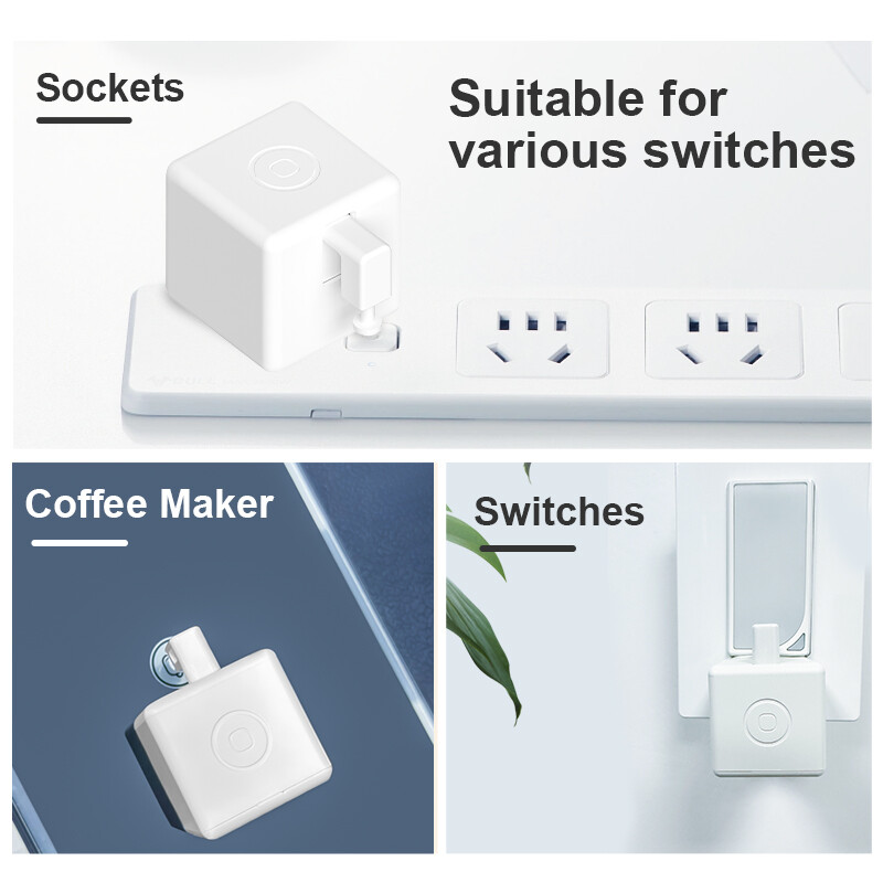 Jauns Smart Tuya uzlādējams slēdzis Fingerbot ligzda Bot Lights Garāžas aizkari Robota tālvadības pults Alexa Google mājas balss palīgs