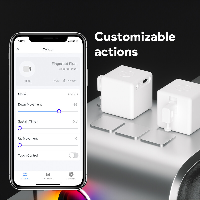 Jauns Smart Tuya uzlādējams slēdzis Fingerbot ligzda Bot Lights Garāžas aizkari Robota tālvadības pults Alexa Google mājas balss palīgs