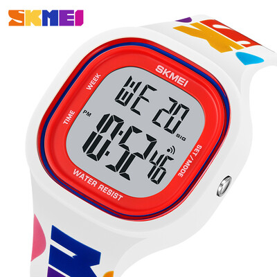 SKMEI Youth Cool Vitality Chronometras Skaitmeniniai sportiniai laikrodžiai Vyriški madingi 5Bar vandeniui atsparus rankinis laikrodis paaugliams berniukams ir mergaitėms