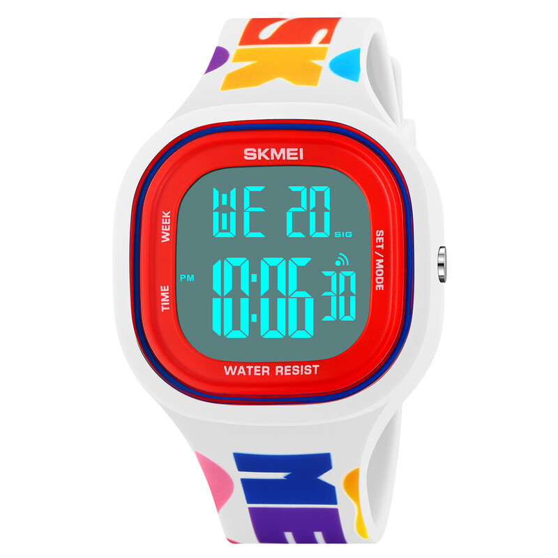 SKMEI Youth Cool Vitality Chronometras Skaitmeniniai sportiniai laikrodžiai Vyriški madingi 5Bar vandeniui atsparus rankinis laikrodis paaugliams berniukams ir mergaitėms