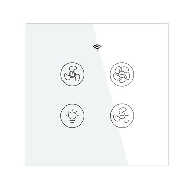 Νέο WiFi RF Έξυπνο φως ανεμιστήρα οροφής 2/3 τρόποι Έλεγχος Smart Life/Tuya APP RF τηλεχειριστήριο ταχύτητας Alexa Συμβατό με Google Home