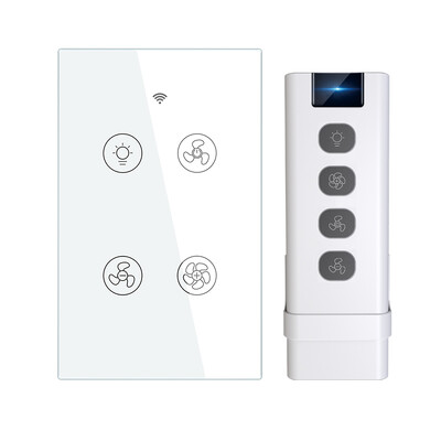 Νέο WiFi RF Έξυπνο φως ανεμιστήρα οροφής 2/3 τρόποι Έλεγχος Smart Life/Tuya APP RF τηλεχειριστήριο ταχύτητας Alexa Συμβατό με Google Home
