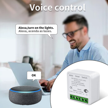 16A/20A Tuya WiFi Smart Switch RF 433MHz 1/2/3 Gang Безжичен стенен превключвател Работи с Alexa Google Assistant за домашна LED лампа