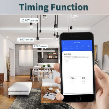 16A/20A Tuya WiFi Smart Switch RF 433MHz 1/2/3 Gang Безжичен стенен превключвател Работи с Alexa Google Assistant за домашна LED лампа