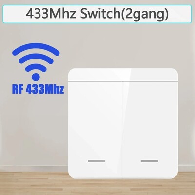 16A/20A Tuya WiFi Smart Switch RF 433MHz 1/2/3 Gang Wireless Wall Switch Λειτουργεί με το Alexa Google Assistant For Home LED Lamp