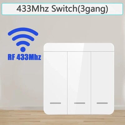 16A/20A Tuya WiFi Smart Switch RF 433MHz 1/2/3 Gang Wireless Wall Switch Λειτουργεί με το Alexa Google Assistant For Home LED Lamp