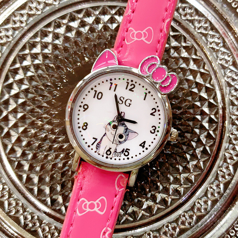 2024 Nou Ceas Copii Pisicuta Cute Desene Animat Baiat Fata Student Ceas Quartz