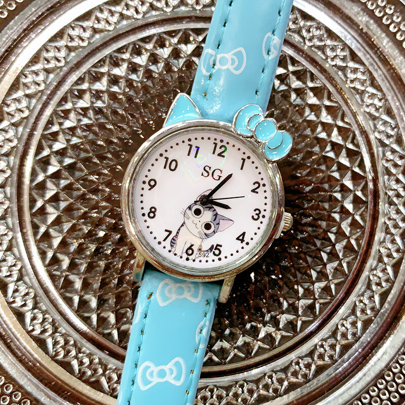 2024 Nou Ceas Copii Pisicuta Cute Desene Animat Baiat Fata Student Ceas Quartz