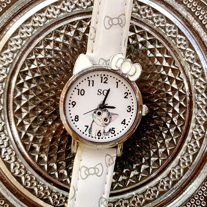 2024 Nou Ceas Copii Pisicuta Cute Desene Animat Baiat Fata Student Ceas Quartz