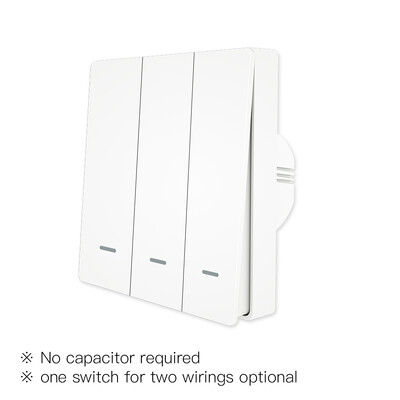 MoesHouse Tuya ZigBee Întrerupător de lumină inteligent Fără fir neutru Nu este nevoie de condensator Smart Life 2/3 Way Funcționează cu Alexa Google Home