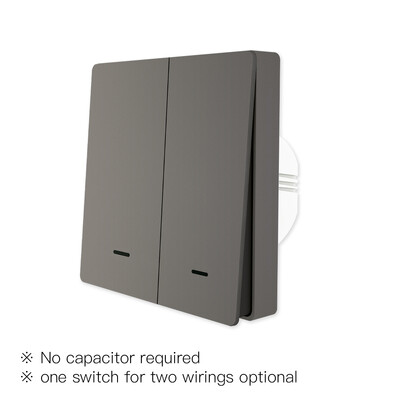 MoesHouse Tuya ZigBee Întrerupător de lumină inteligent Fără fir neutru Nu este nevoie de condensator Smart Life 2/3 Way Funcționează cu Alexa Google Home