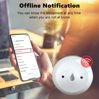 Zigbee Сензор за изтичане на вода Tuya Smart Life Изтичане на наводнения Сензор за потапяне Приложение Детектор за дистанционно наблюдение Работи със Zigbee Gateway