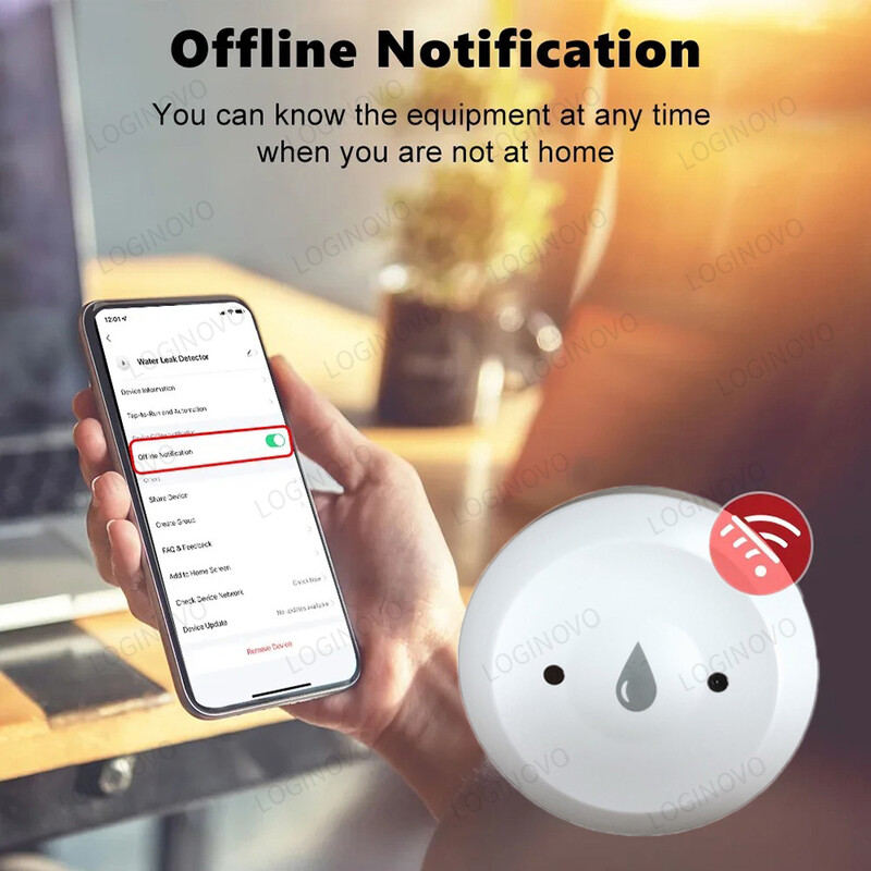 Zigbee ūdens noplūdes sensors Tuya Smart Life plūdu noplūdes iegremdēšanas sensora lietotne tālvadības uzraudzības detektors Darbs ar Zigbee Gateway