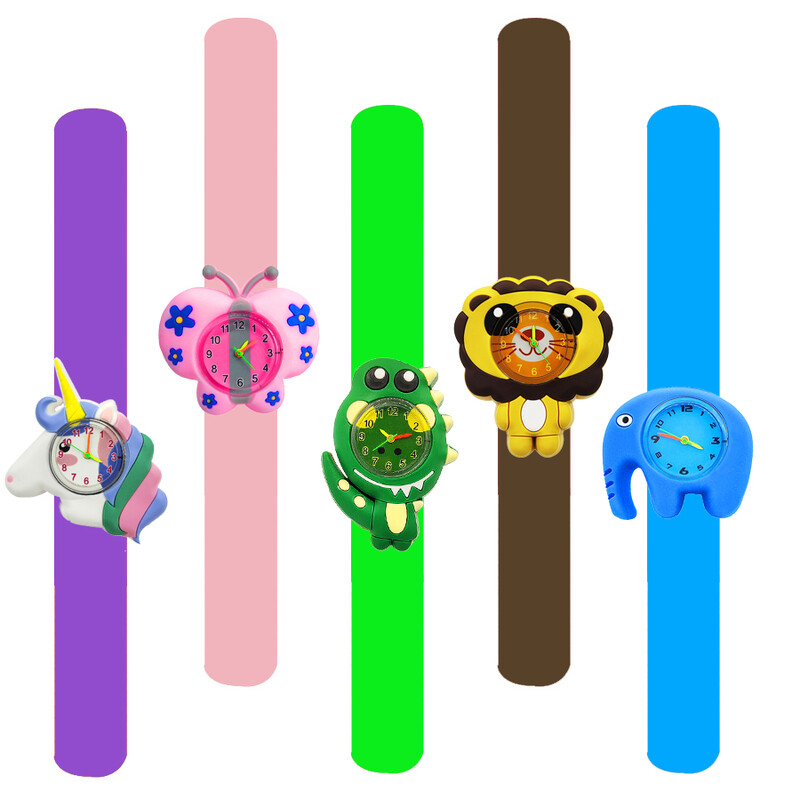 Pigūs didmeniniai 3D gyvūnų vaikiški laikrodžiai Laikrodis Lengvas nešioti Rankinė apyrankė Žaisliniai berniukai Merginos Vaikiški Kvarciniai rankiniai laikrodžiai