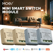 MOES Mini Tuya WiFi/Zigbee viedais slēdzis/dimmer modulis DIY modulis gaismas slēdzis 1/2 Gang tālvadības pults Work Alexa Google Home