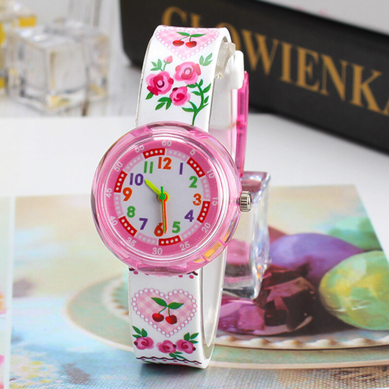 UTHAI CQ15 Gyerek órák fpr lányoknak kvarc karóra gyerek lányoknak fiú óra Rajzfilm virág kutya oroszlán Többszínű órák