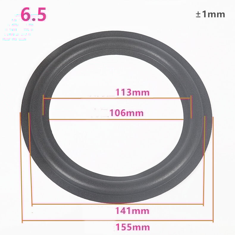 Garsiakalbis Foam Edge 5 colių 6,5 colio 8 colių 10 colių 12 colių garso sulankstomo žiedo krašto remonto priedai