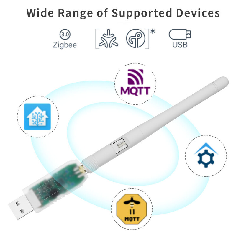 SMLIGHT SLZB-07 Zigbee 3.0 Smallest Thread/Matter USB Adapter λειτουργεί με Zigbee2MQTT, ZHA, Home Assistant