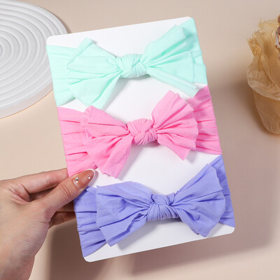 3 db/tétel Kábel Kötött babafejpántok gyerekeknek Rugalmas kislány baba turbán gyerek hajgumik Újszülött fejfedő baba haj kiegészítők