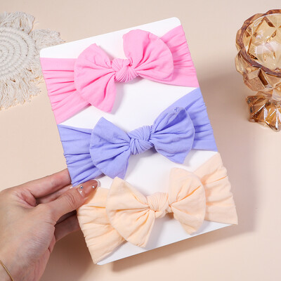 3 db/tétel Kábel Kötött babafejpántok gyerekeknek Rugalmas kislány baba turbán gyerek hajgumik Újszülött fejfedő baba haj kiegészítők