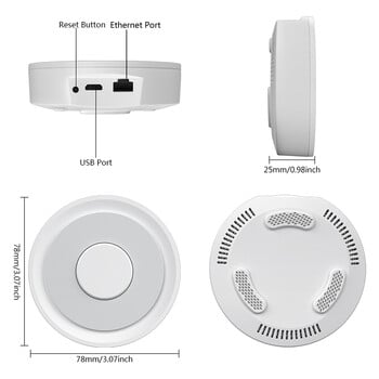 Tuya HomeKit ZigBee Gateway Hub Smart Home Bridge Дистанционно управление ZigBee Smart Life работи с Apple HomeKit Alexa Google