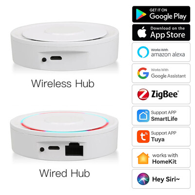 Tuya HomeKit ZigBee Gateway Hub Smart Home Bridge Дистанционно управление ZigBee Smart Life работи с Apple HomeKit Alexa Google