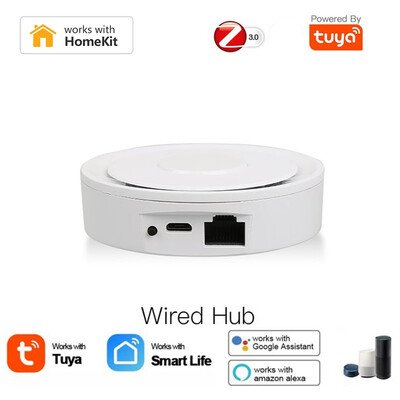 Tuya HomeKit ZigBee Gateway Hub Smart Home Bridge Telecomanda ZigBee Smart Life funcționează cu Apple HomeKit Alexa Google