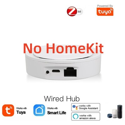 Tuya HomeKit ZigBee Gateway Hub Smart Home Bridge Telecomanda ZigBee Smart Life funcționează cu Apple HomeKit Alexa Google