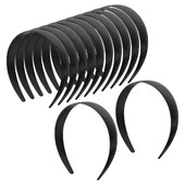12 db Alapfejpánt hajkiegészítők lányoknak Üres karika műanyag fejpántok Anyag Egyedi női barkács hajszál sima