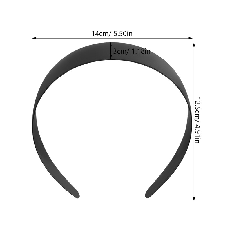 12 db Alapfejpánt hajkiegészítők lányoknak Üres karika műanyag fejpántok Anyag Egyedi női barkács hajszál sima