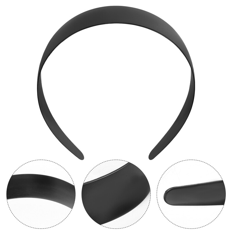 12 db Alapfejpánt hajkiegészítők lányoknak Üres karika műanyag fejpántok Anyag Egyedi női barkács hajszál sima