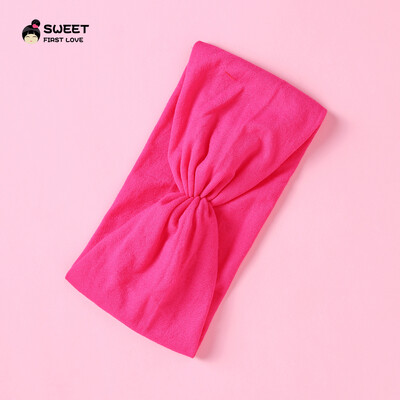 Kūdikių „Turban Twist“ galvos juosta Minkštos nailoninės elastinės plaukų juostelės mergaitėms vaikams Galvos apdangalai Tvirtai tamprūs rankų darbo plaukų priedai 2022 m.