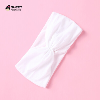 Kūdikių „Turban Twist“ galvos juosta Minkštos nailoninės elastinės plaukų juostelės mergaitėms vaikams Galvos apdangalai Tvirtai tamprūs rankų darbo plaukų priedai 2022 m.