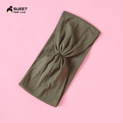 Kūdikių „Turban Twist“ galvos juosta Minkštos nailoninės elastinės plaukų juostelės mergaitėms vaikams Galvos apdangalai Tvirtai tamprūs rankų darbo plaukų priedai 2022 m.